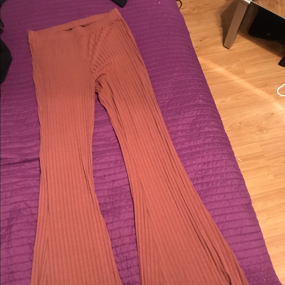 Rust palazzo pants